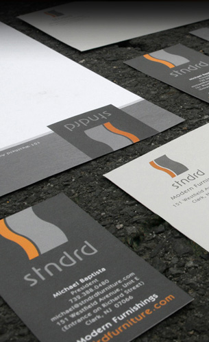 stndrd branding, business cards, stationary and logo