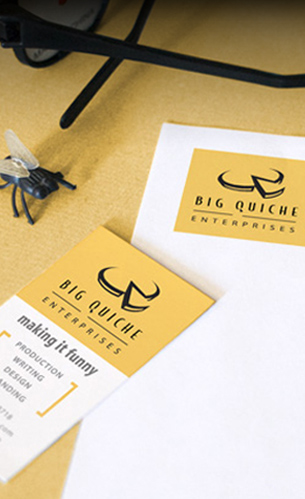 funny branding stationery and logo design